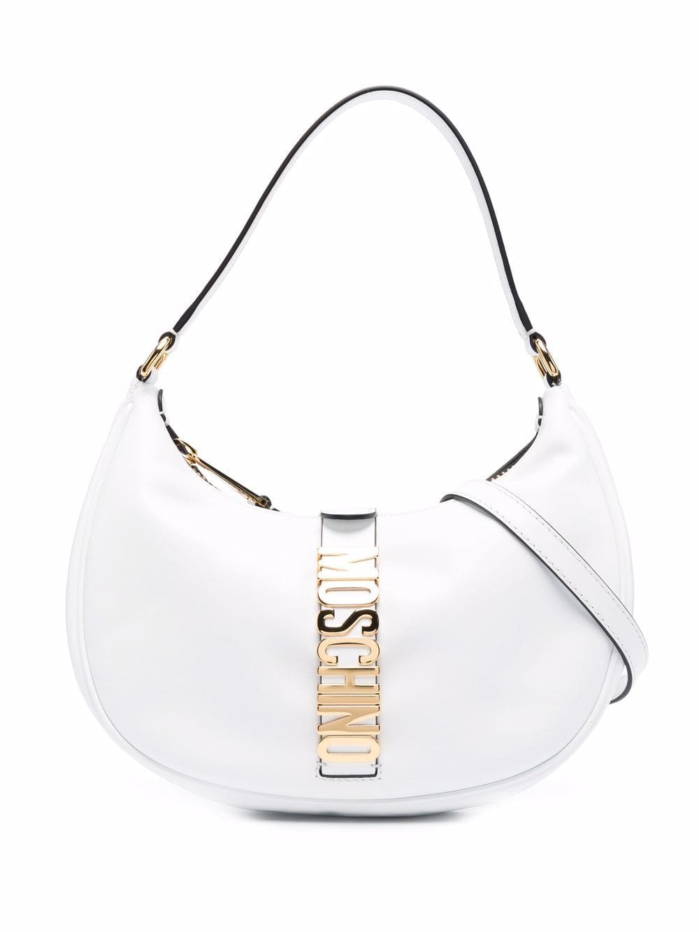 Moschino logo plaque shoulder bag