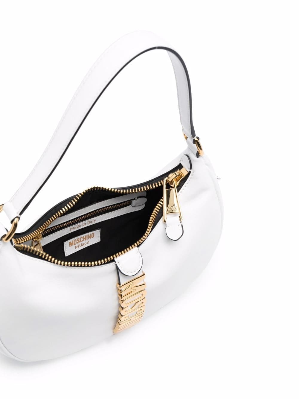 Moschino logo plaque shoulder bag - Image 5