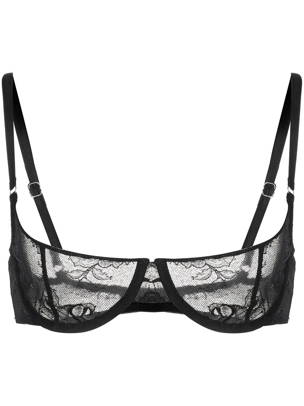 Fleur Du Mal Bouquet lace balconette bra