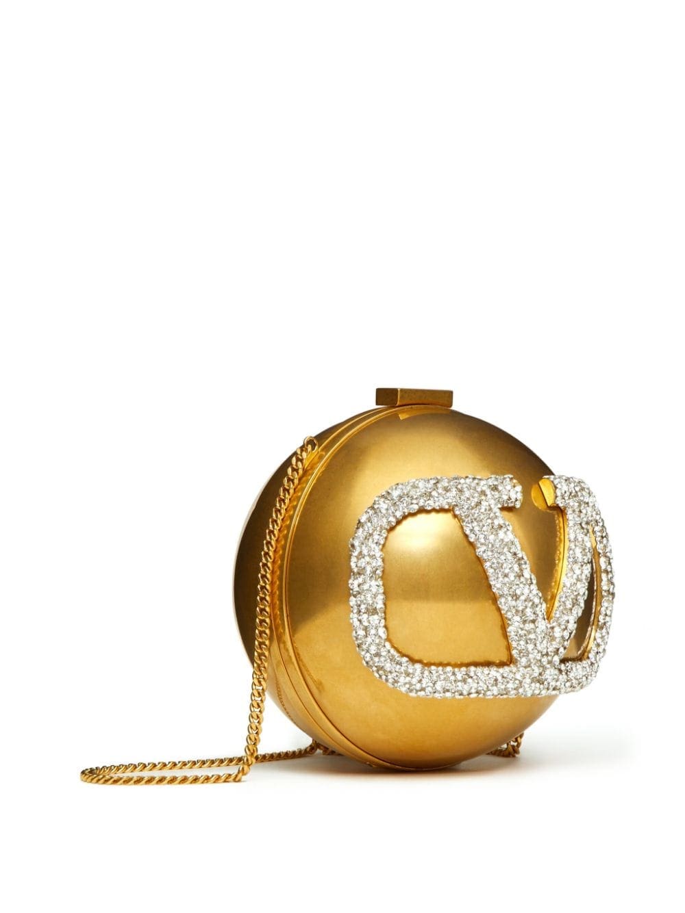 Valentino Garavani crystal-embellished Vlogo clutch - Image 3