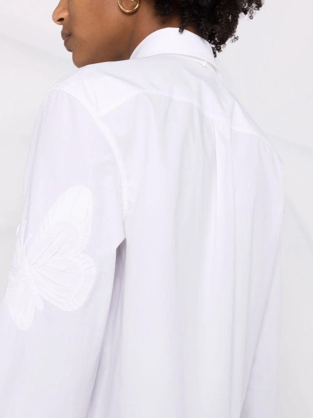 Valentino Garavani appliqué cropped shirt - Image 3