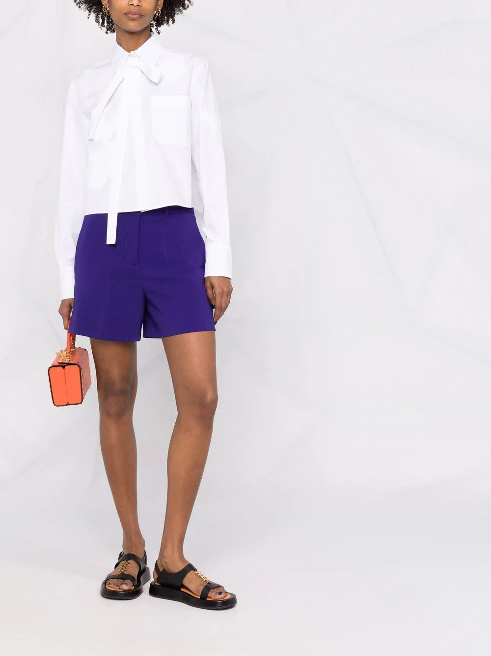 Valentino Garavani appliqué cropped shirt - Image 2