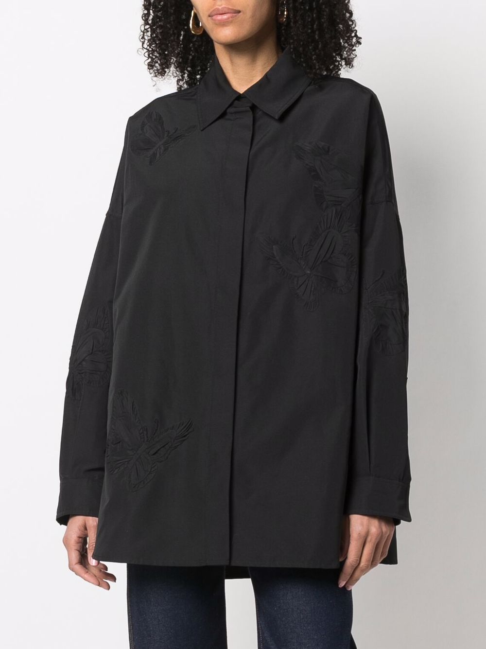 Valentino Garavani embroidered butterfly shirt - Image 4