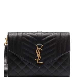 Saint Laurent Monogram envelope clutch bag.
