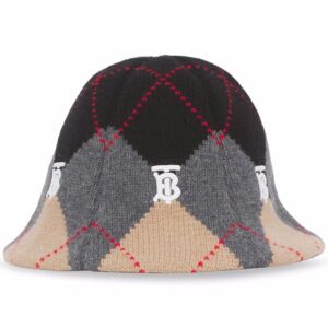 Burberry argyle intarsia bucket hat
