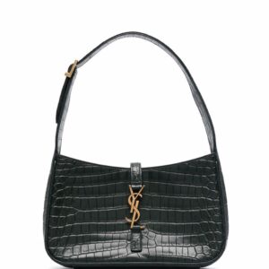 Saint Laurent 5A7 crocodile-embossed shoulder bag