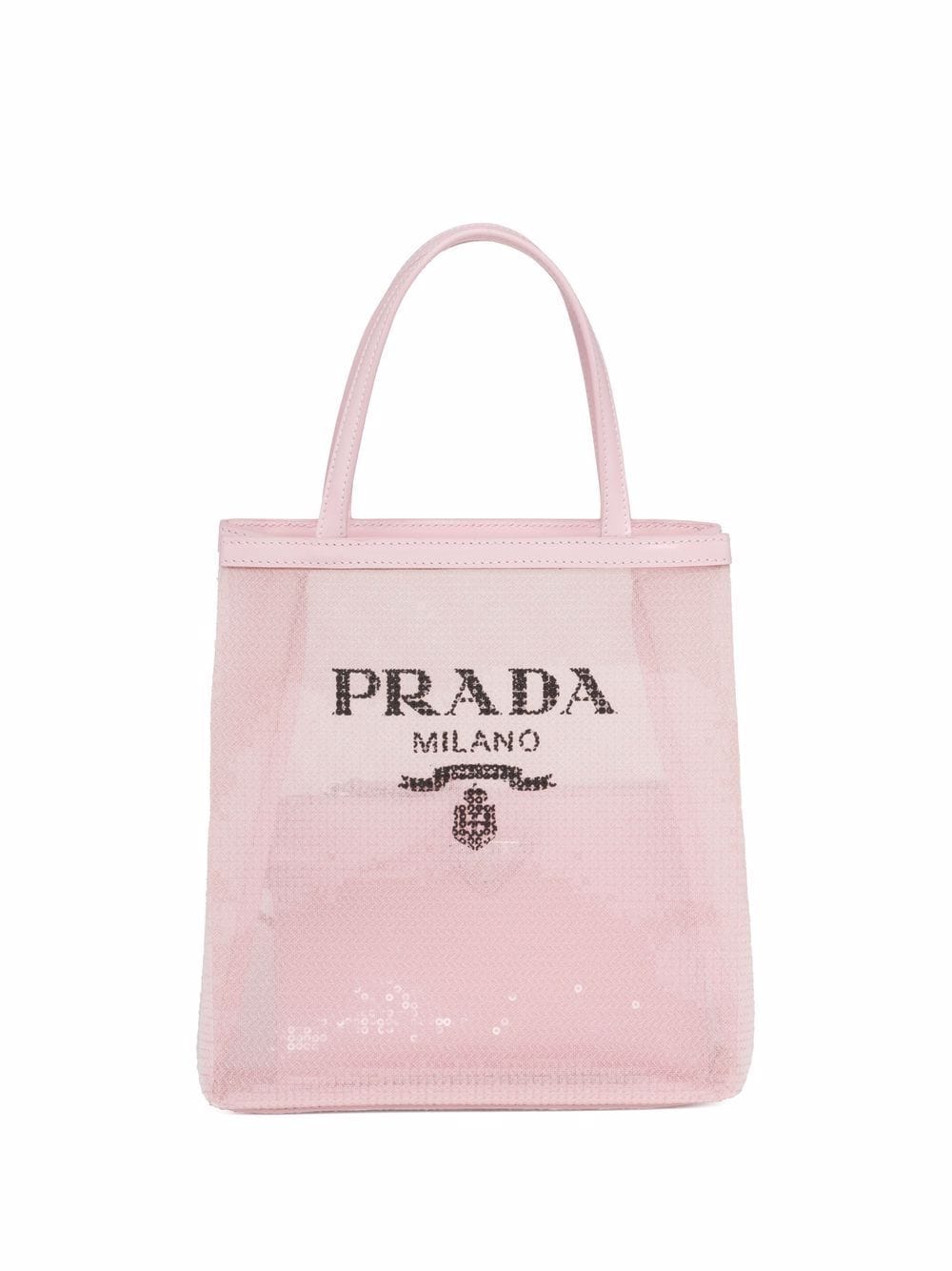 Prada logo-print sequin-embellished mini bag