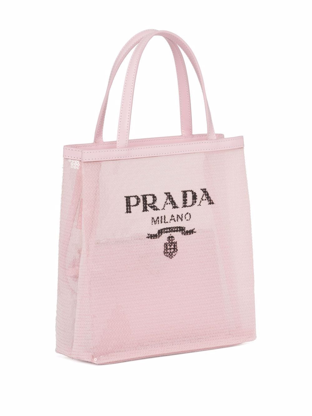 Prada logo-print sequin-embellished mini bag - Image 4