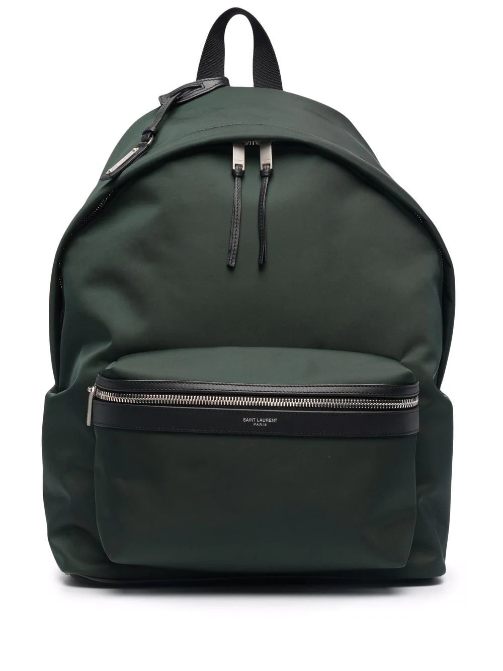 Saint Laurent City leather-trim backpack