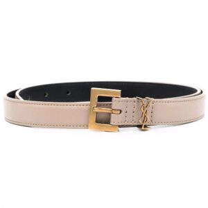 Saint Laurent  Monogram square-buckle belt