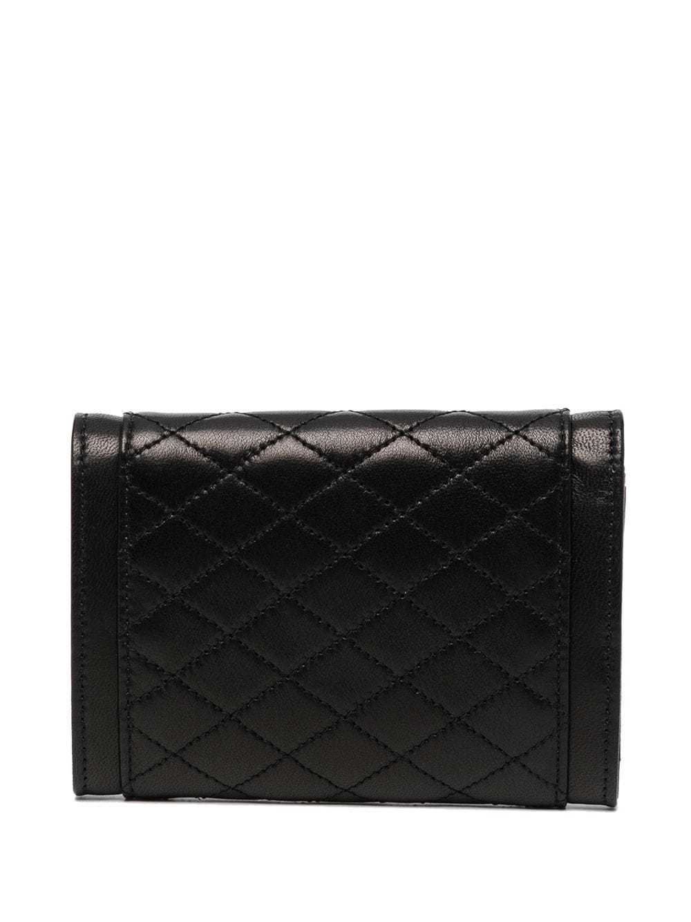 Saint Laurent logo-plaque quilted clutch bag - Image 2