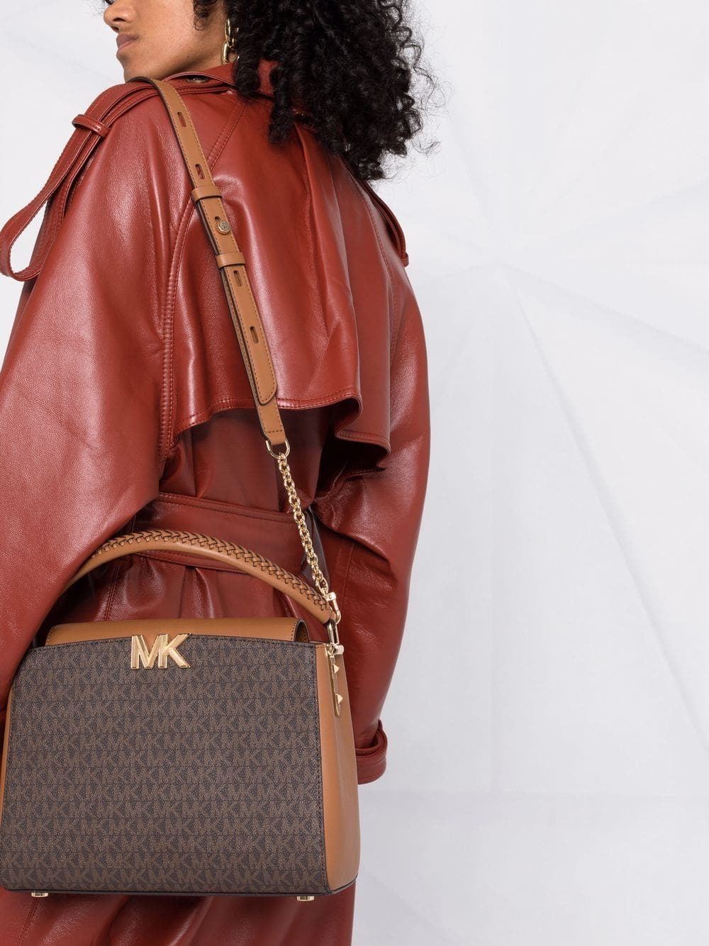 Michael Kors Karlie medium logo satchel - Image 3