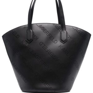 Karl Lagerfeld K/Punched leather tote bag