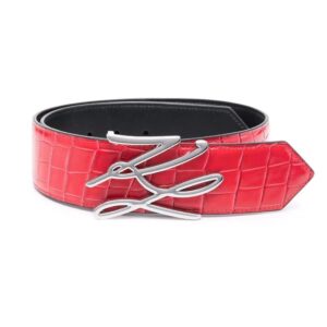 Karl Lagerfeld K/Autograph crocodile-effect belt