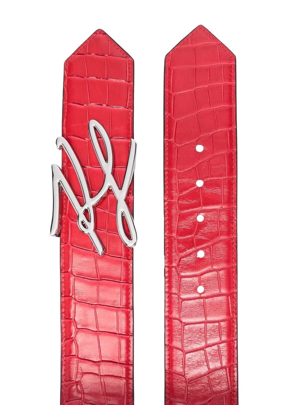 Karl Lagerfeld K/Autograph crocodile-effect belt - Image 2