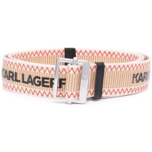 Karl Lagerfeld  logo-print webbing belt