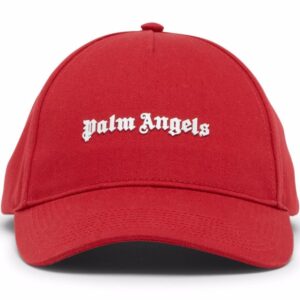 Palm Angels logo-print cotton cap