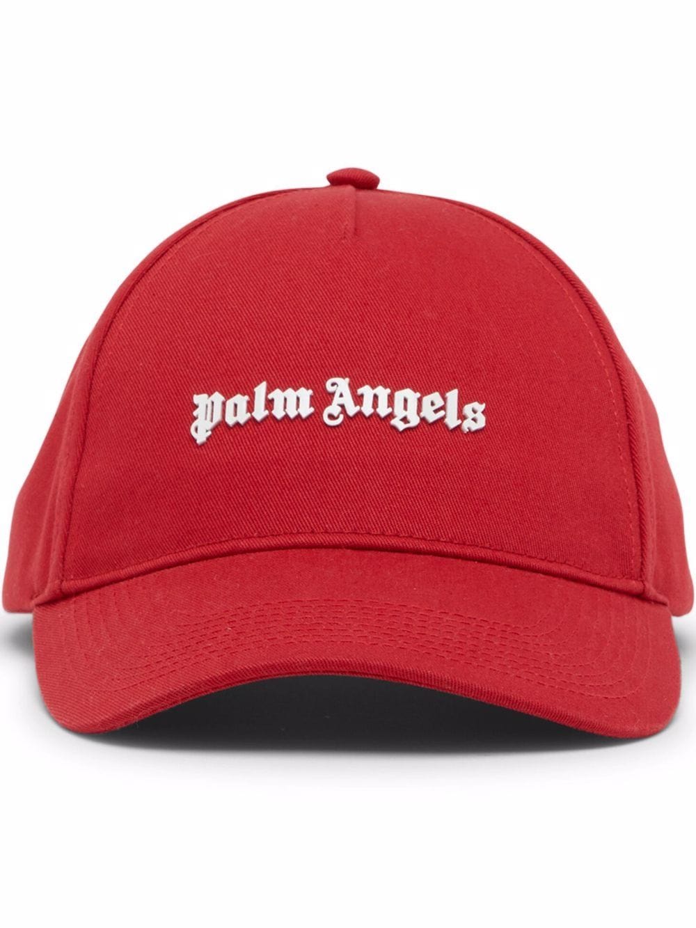 Palm Angels logo-print cotton cap