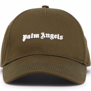 Palm Angels logo-print cotton cap