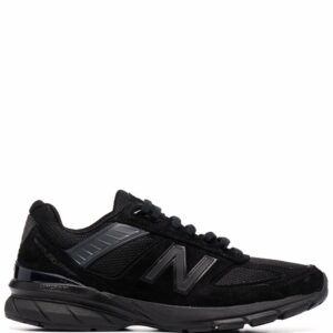 New Balance logo-patch panelled suede sneakers