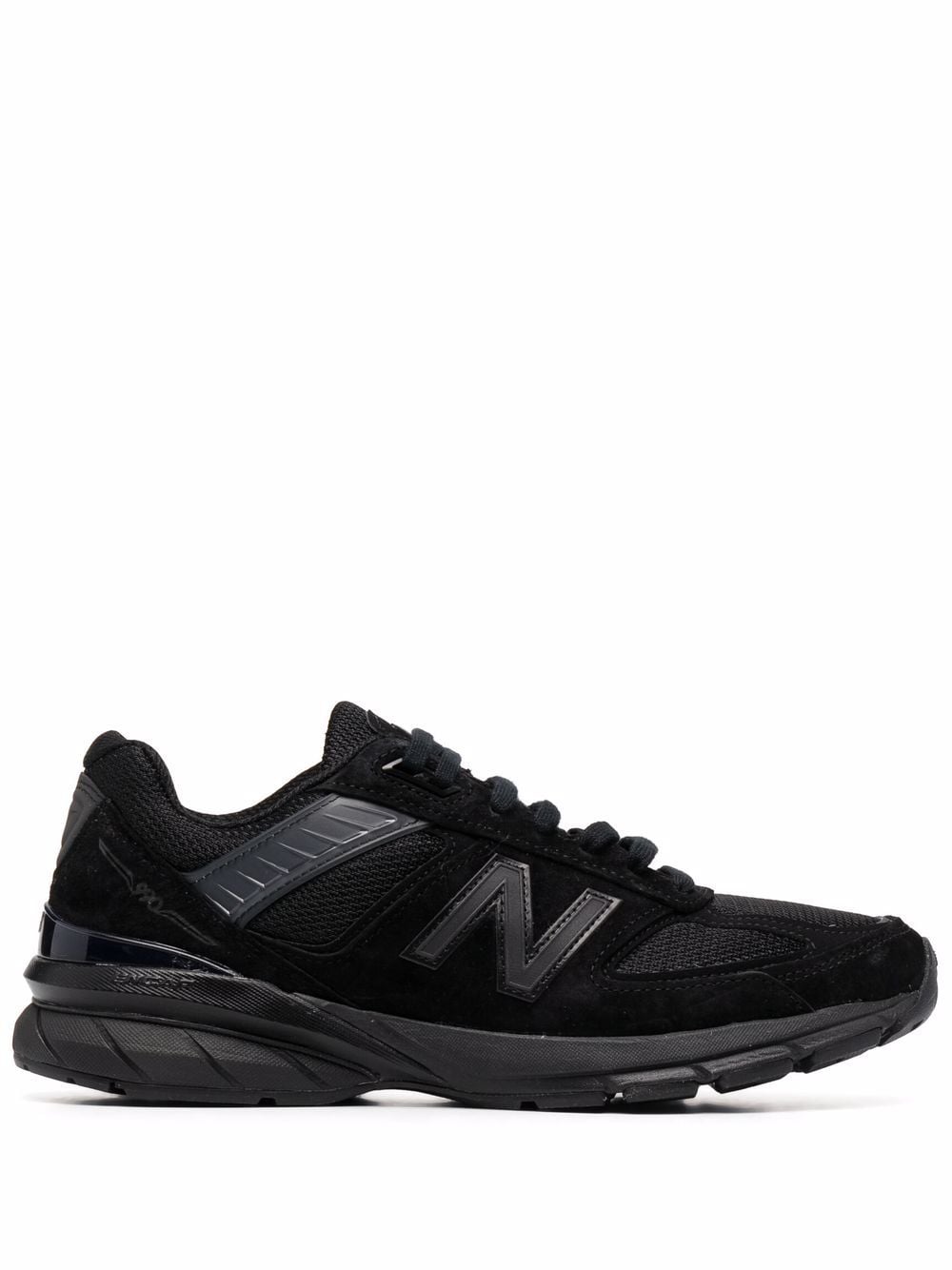 New Balance logo-patch panelled suede sneakers