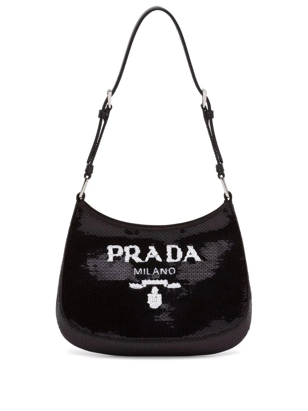 Prada Cleo sequin-embellished shoulder bag