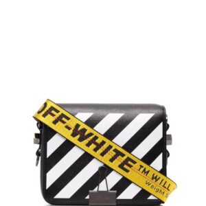 Off-white Diag-stripe leather shoulder bag