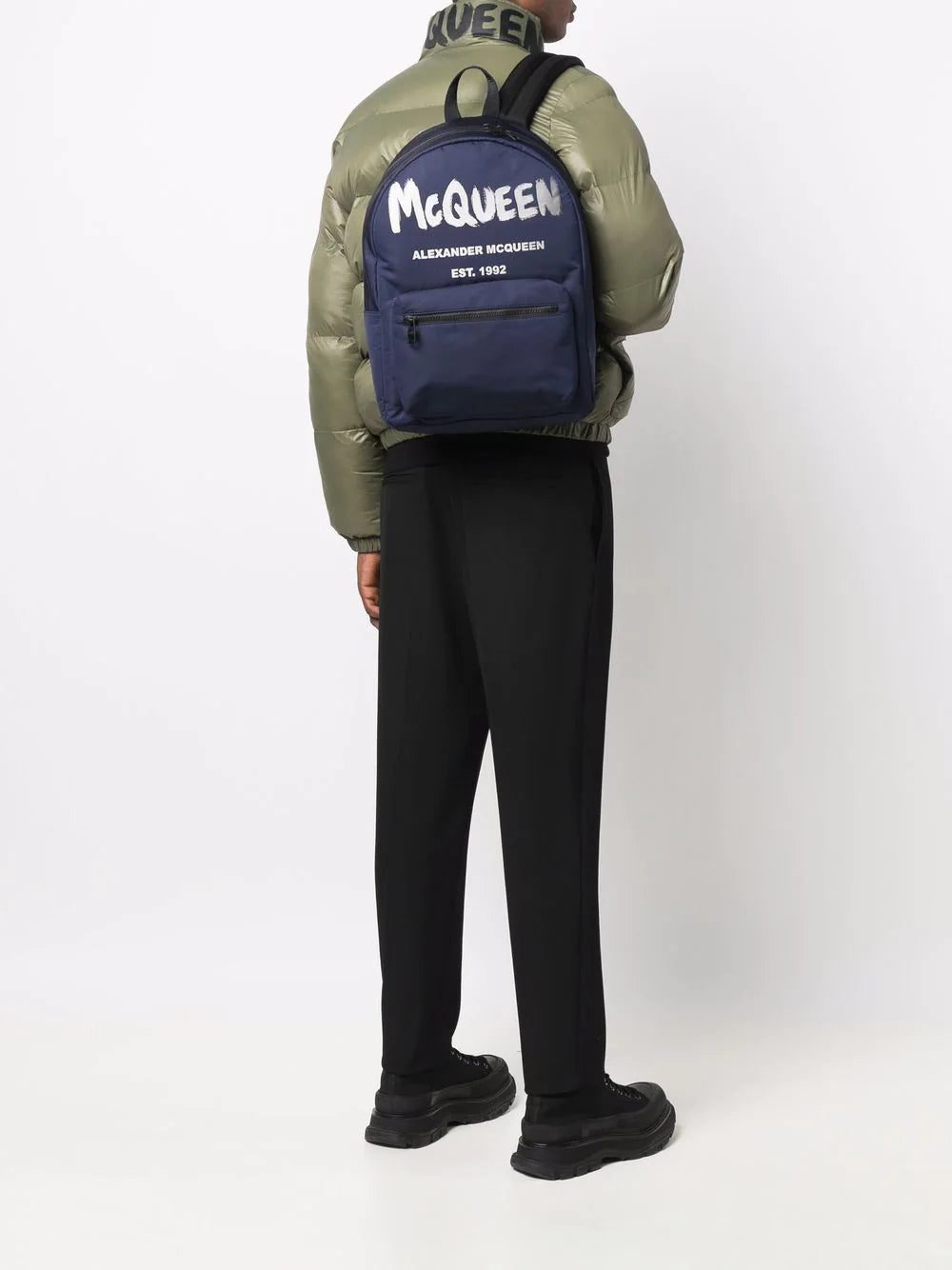 Alexander Mcqueen Metropolitan logo-print backpack - Image 2