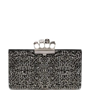 Alexander McQueen embellished-knuckle-clutch bag