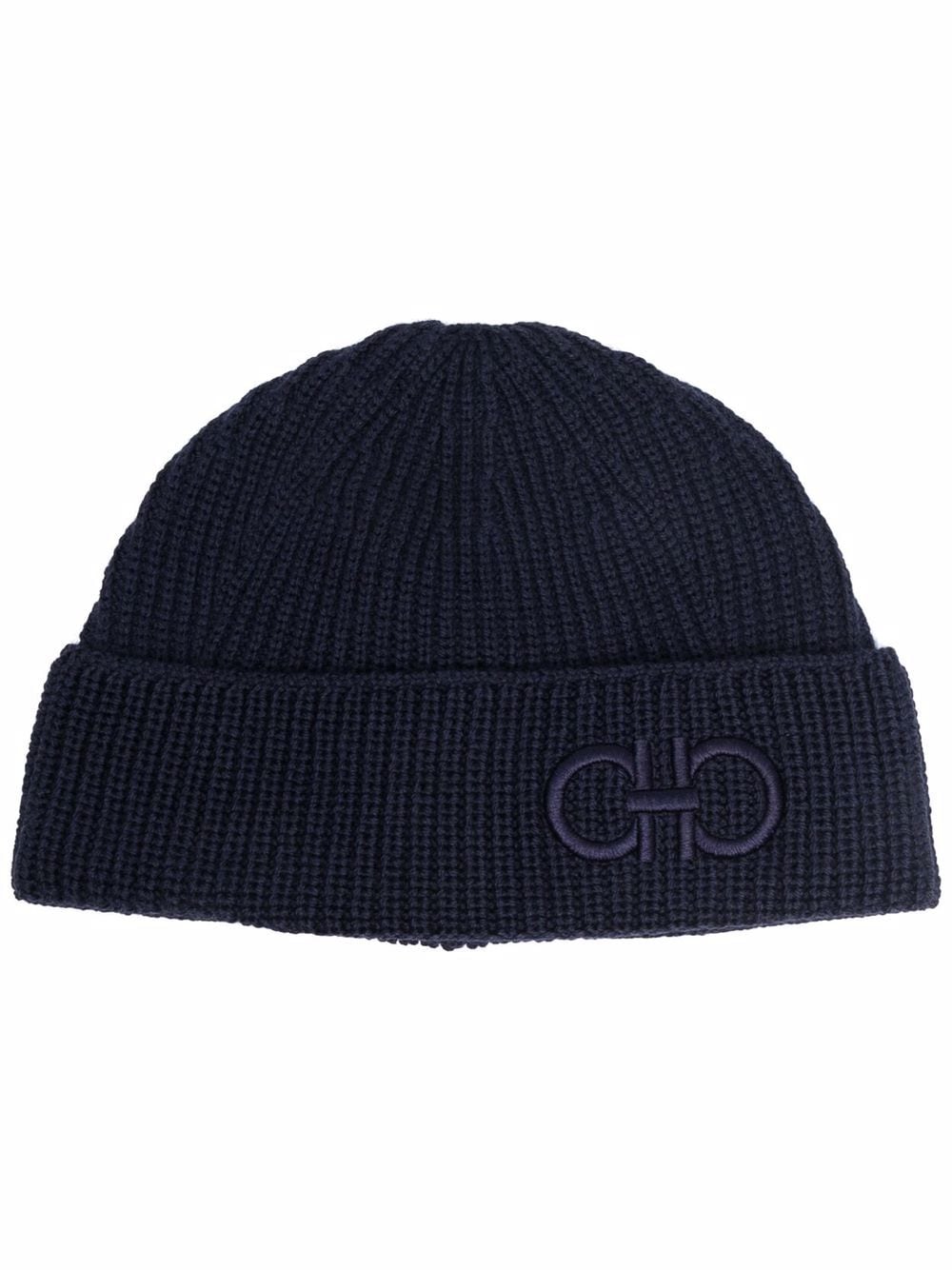 Ferragamo logo-embroidered beanie