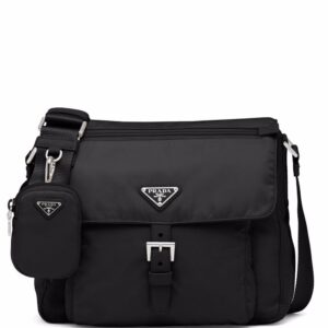 Prada Re-Nylon triangle logo-plaque shoulder bag