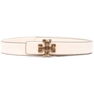 Tory Burch  crystal logo-buckle belt