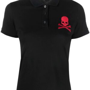 Philipp Plein skull-patch polo shirt