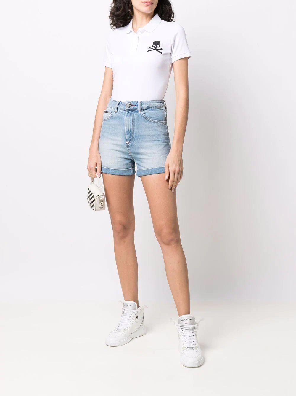 Philipp Plein skull-patch polo shirt - Image 2