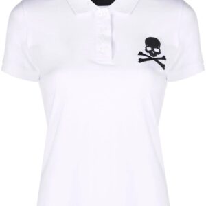 Philipp Plein skull-patch polo shirt