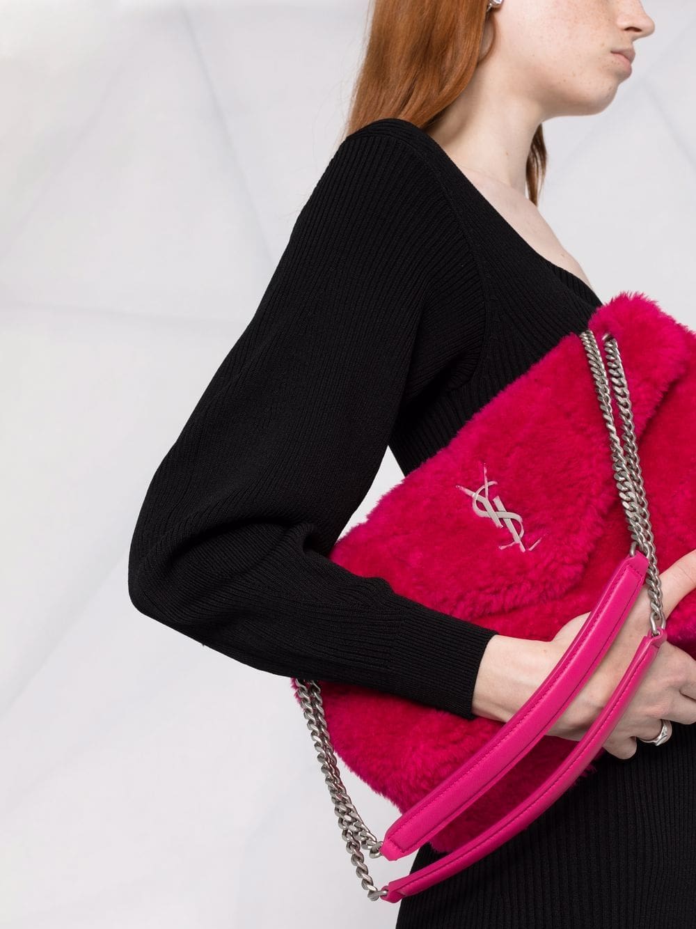 Saint Laurent Lou Lou Puffer quilted shoulder bag - Image 3