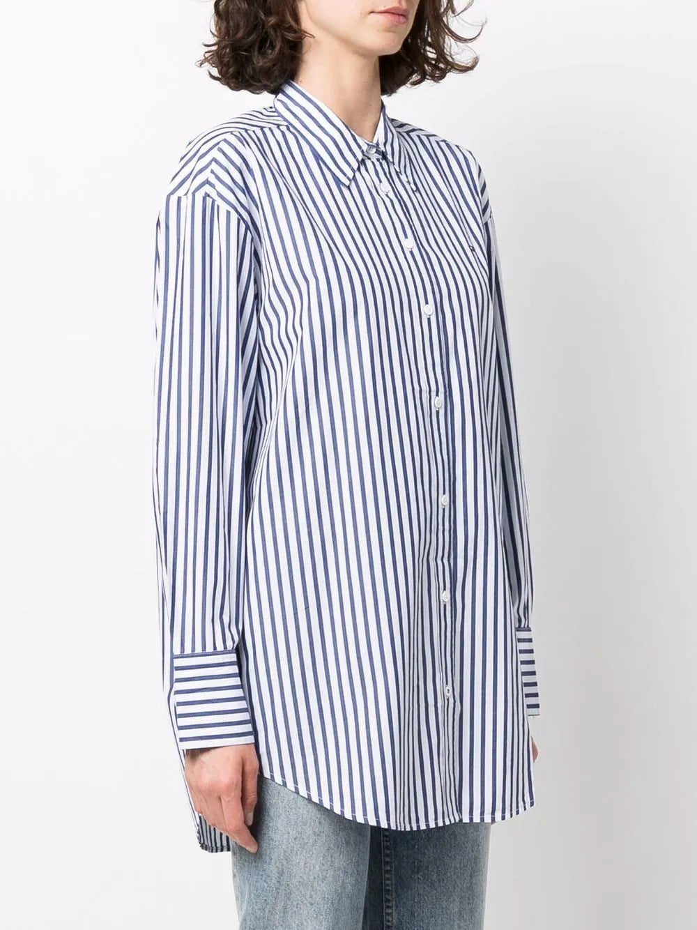 Tommy Hilfiger embroidered-logo striped shirt - Image 3