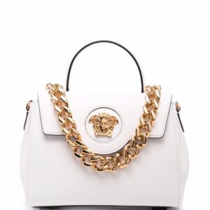 Versace La Medusa leather hand bag