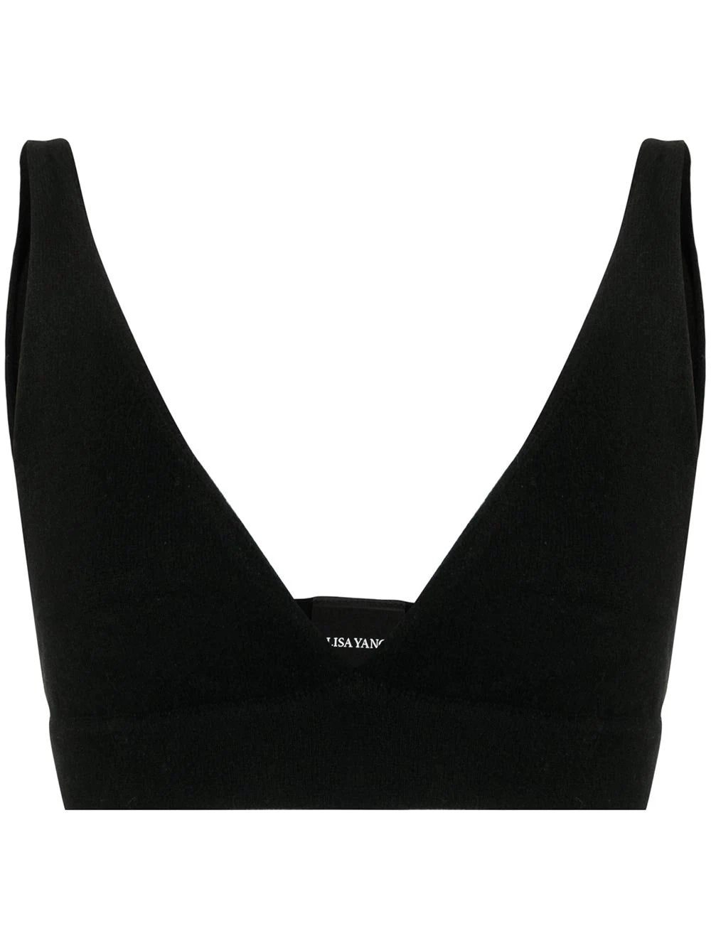 Lisa Yang triangle cashmere bralette