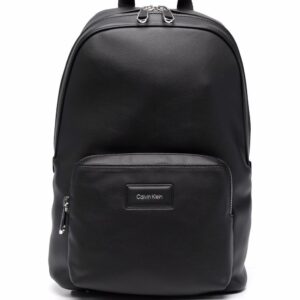 Calvin Klein logo-patch zip-up backpack