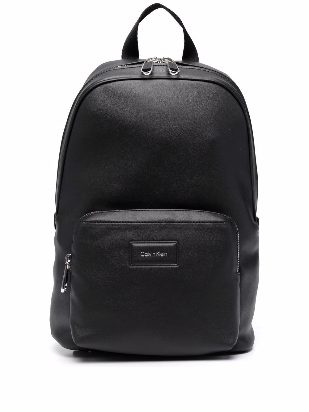 Calvin Klein logo-patch zip-up backpack