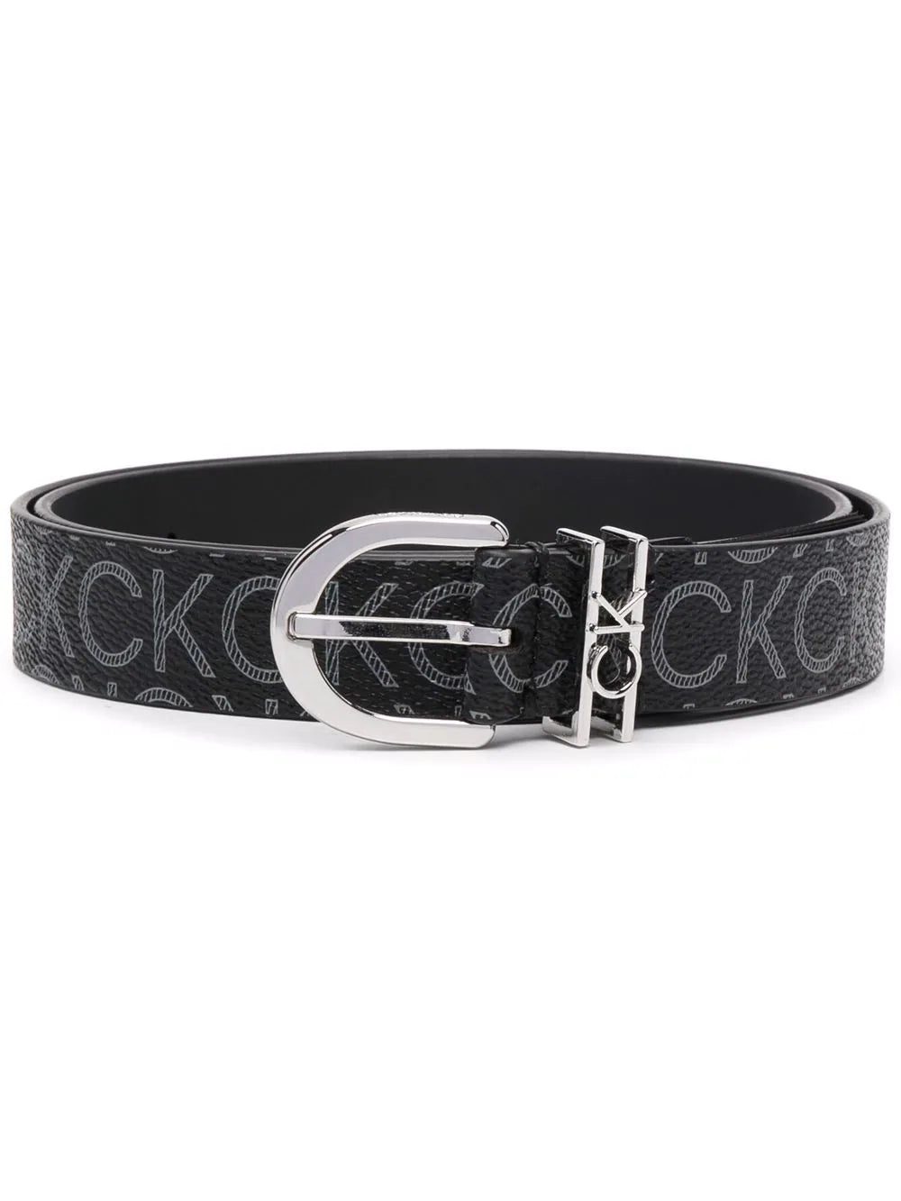 Calvin Klein Must Loop monogram-logo belt
