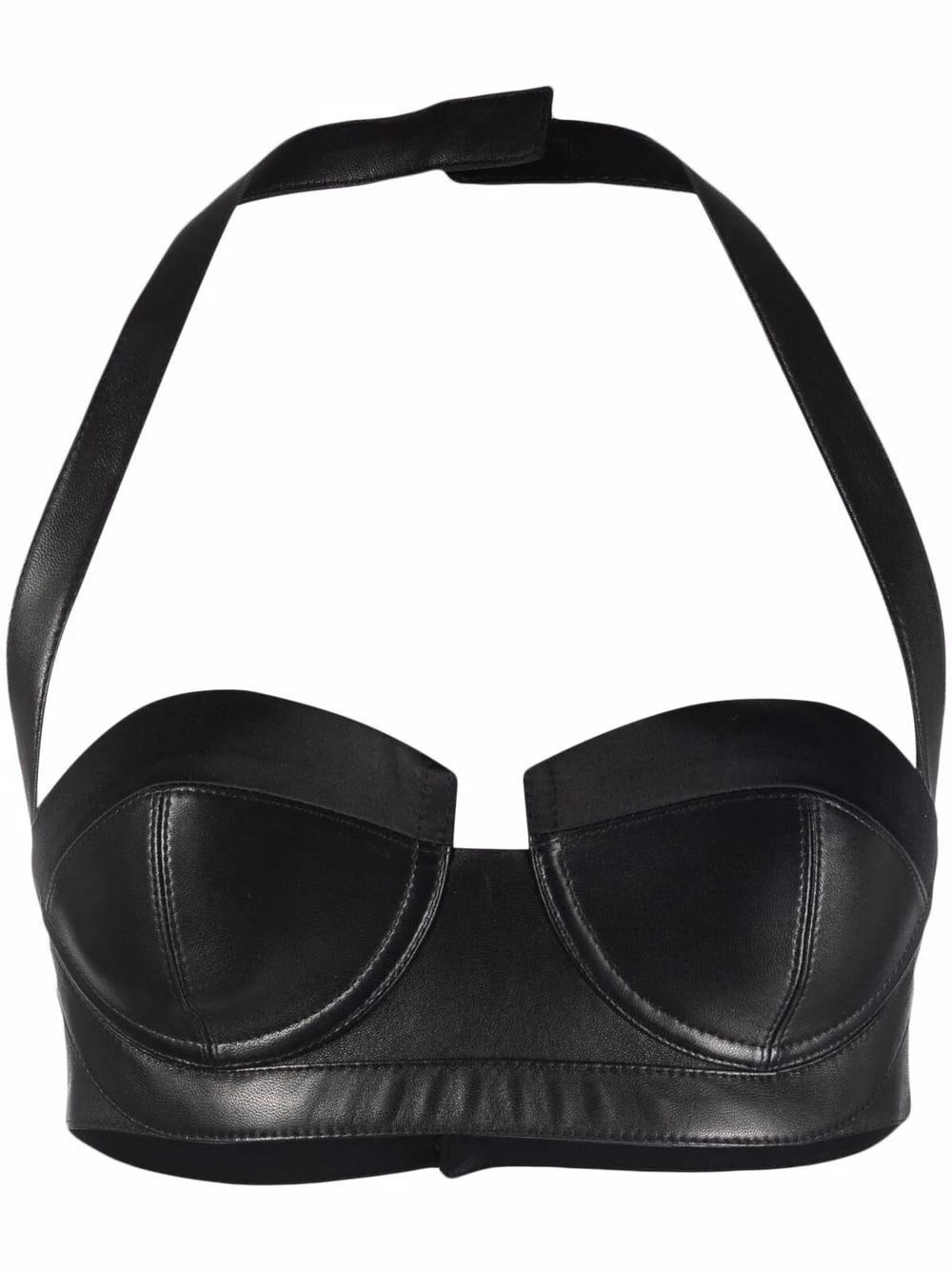 Balmain halterneck sweetheart-neck bra