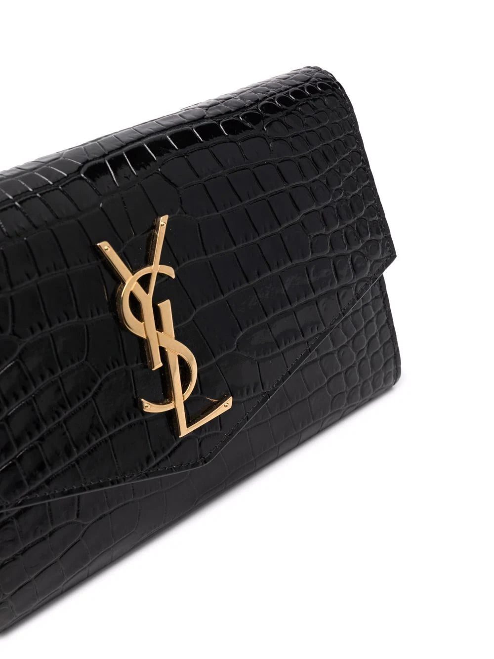 Saint Laurent Uptown crocodile-effect crossbody bag - Image 4