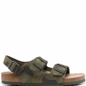 Birkenstock camouflage-print buckle sandals