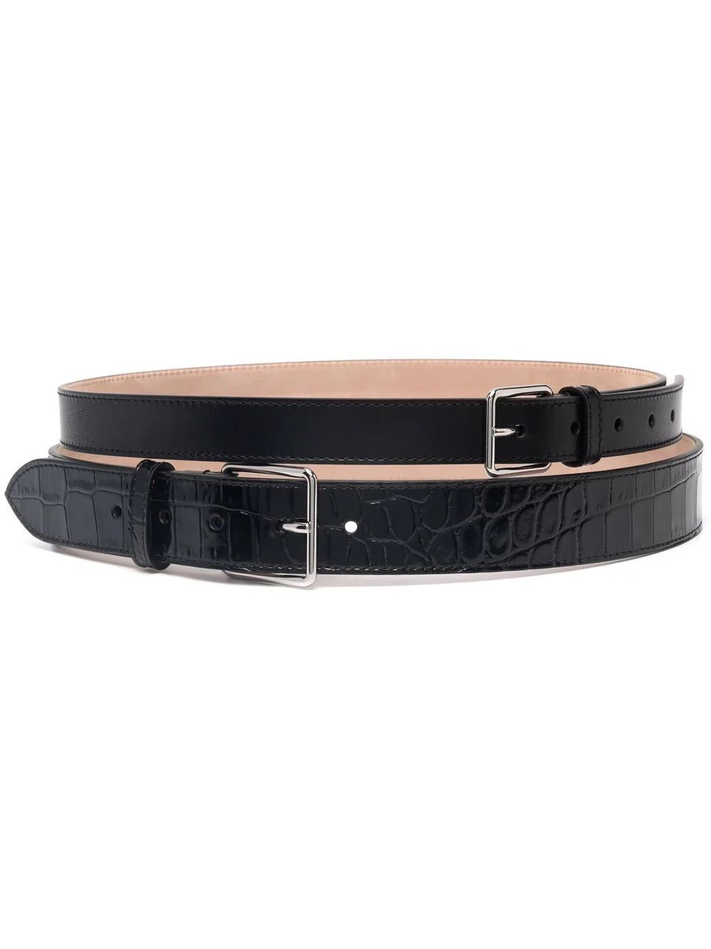 Alexander McQueen double-buckle belt
