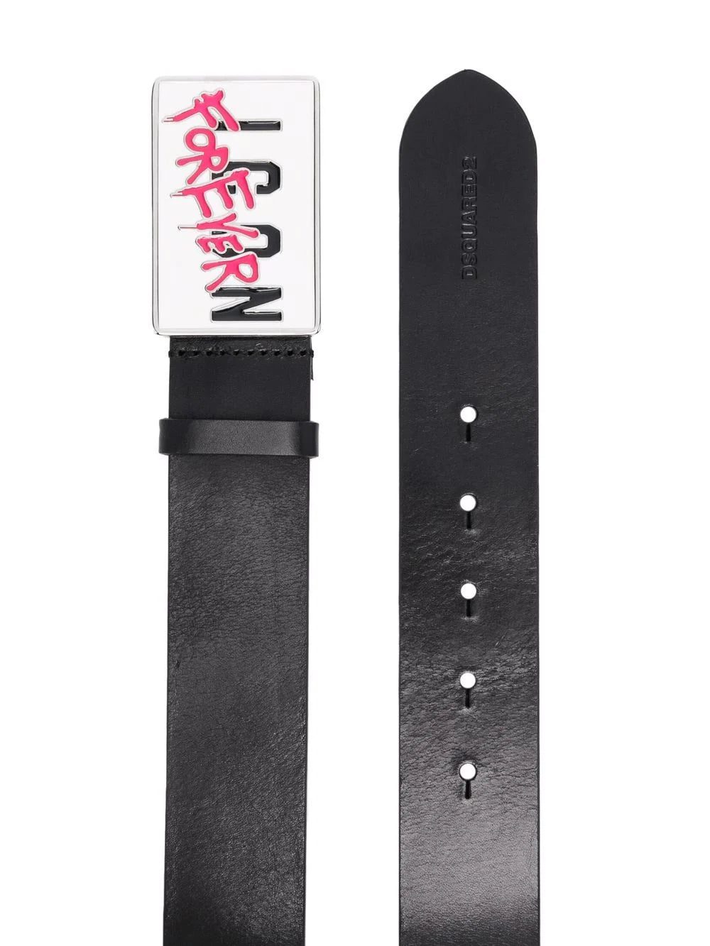 Dsquared2 logo-buckle leather belt - Image 2