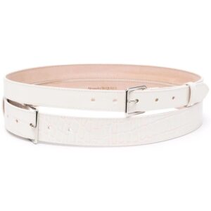 Alexander McQueen  embossed-texture belt