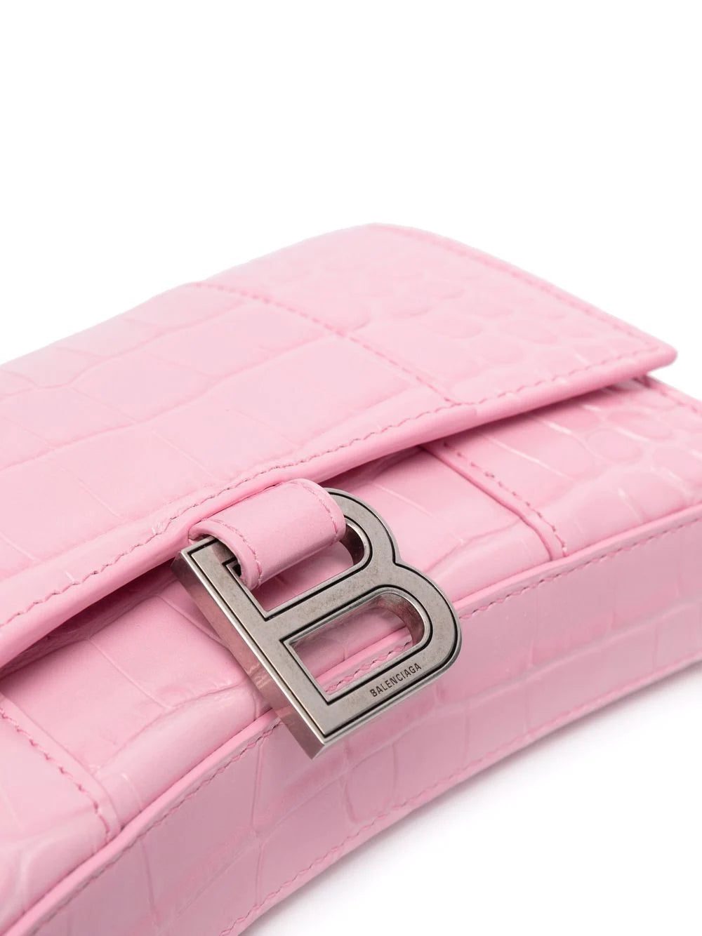 Balenciaga Hourglass crocodile-embossed chain wallet - Image 5