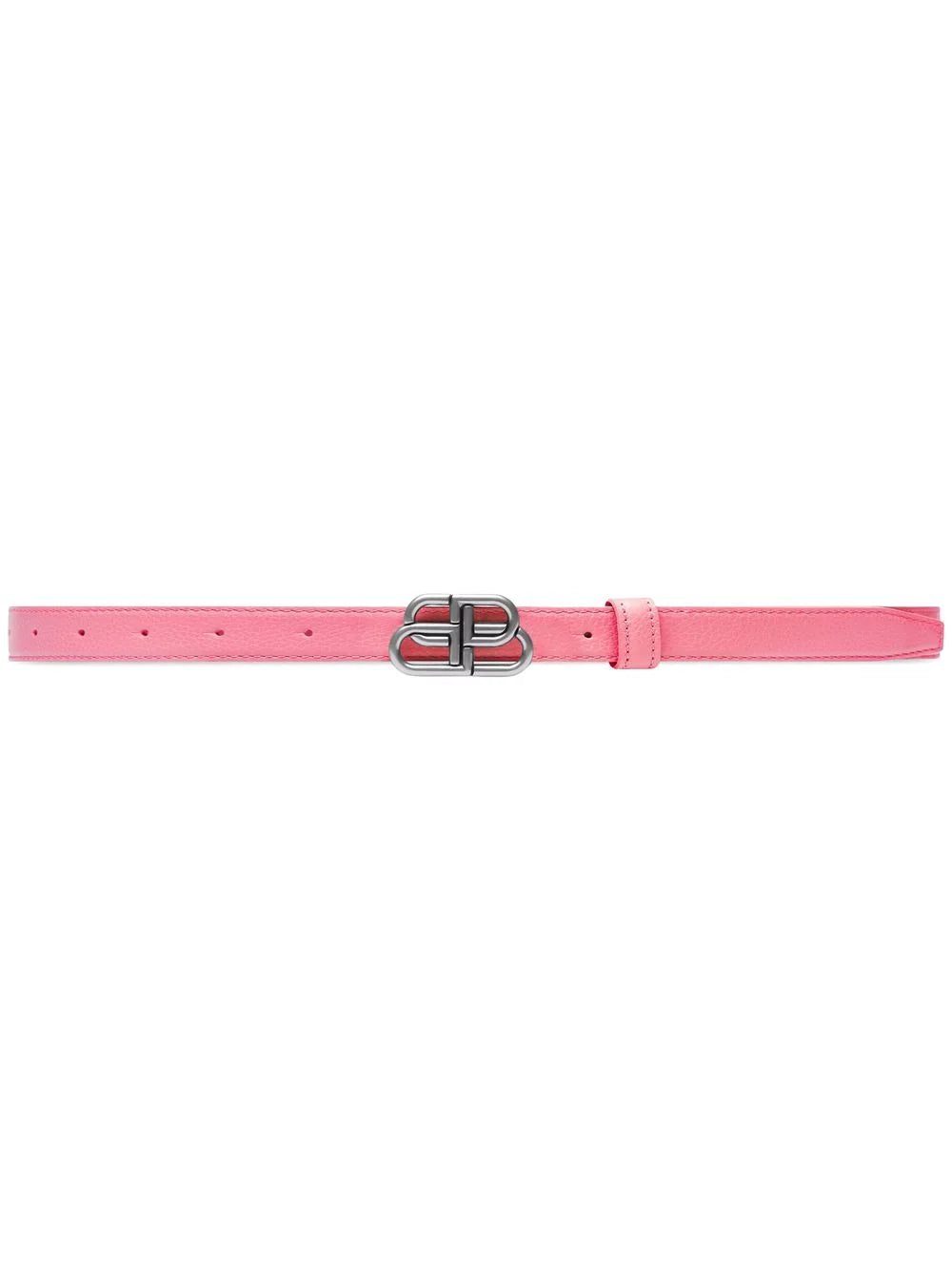 Balenciaga BB buckle thin belt